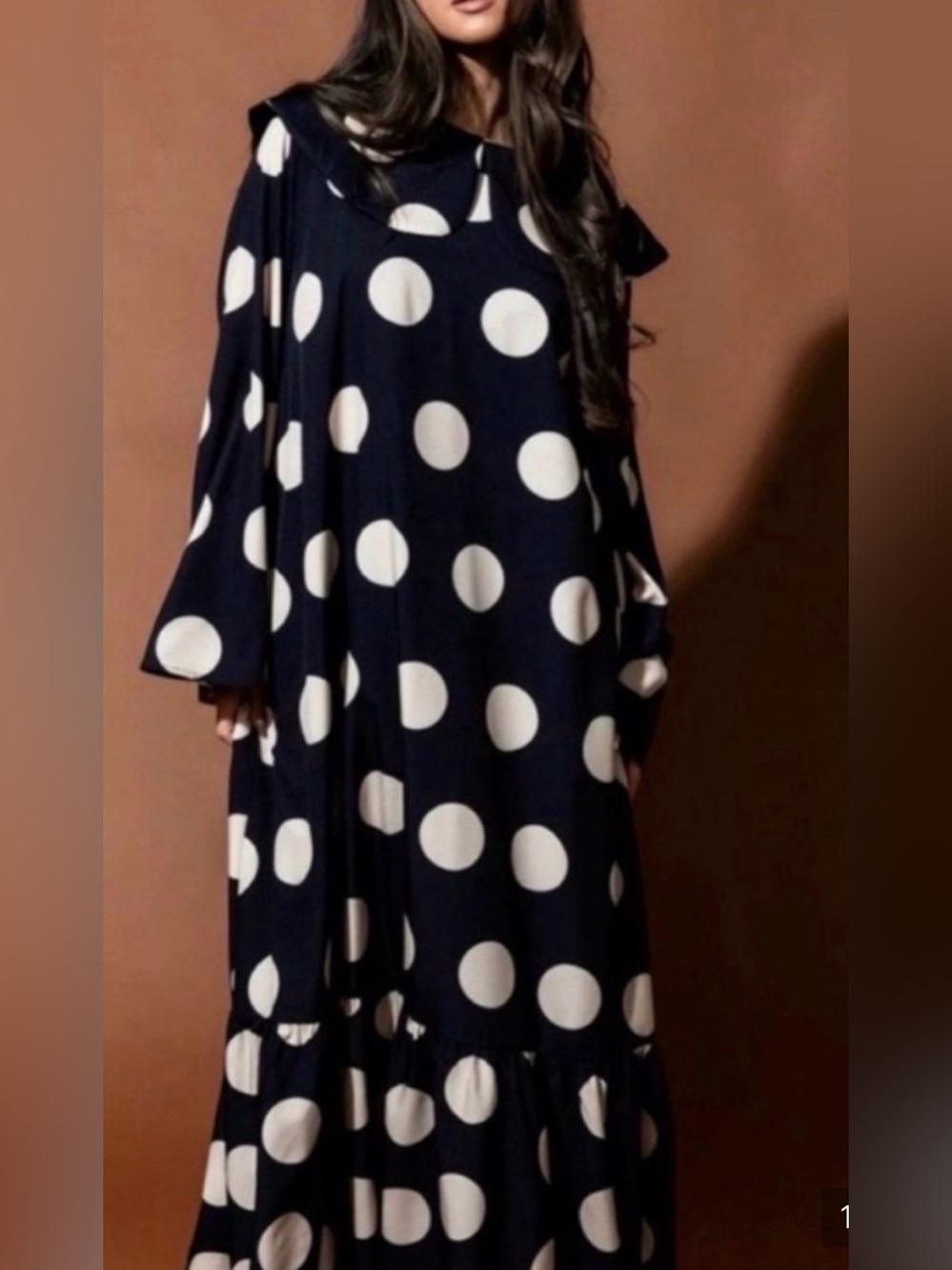 NWT Dressed in LaLa Black and White Pola Dotted Dress Medium